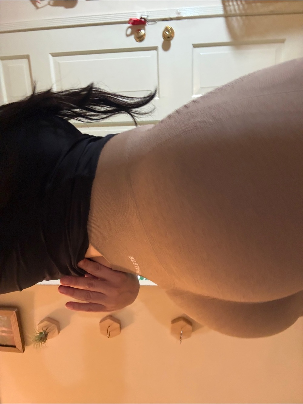 Alphalete High-Rise Leggings in Tan - Picture 8 of 9